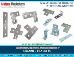 Strut Channel Bracketry manufacturers suppliers wholesale exporters in India https://www.strutnfittings.com +91-77430-04154, +91-77430-04153, +91-98154-16900
