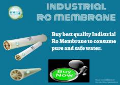  Industrial RO Membrane , it is used to separate ions, impurities, and unwanted molecules from the water.It is used in  Reverse Osmosis, it is a technology that is used to remove a large majority of substances that make something dirty or not pure from water by pushing the water under pressure through a semi-permeable membrane. These Reverse Osmosis membranes are used in many industries and plants to get clean and pure water or liquids for further consumption.
