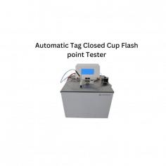 Automatic tag closed cup flash point tester  is an automated unit, designed with ion ring detecting system to capture flash point. It includes touch screen operation with built-in thermal printer for user convenience. Liquid level overflow port and liquid adding port simplifies test procedure. The unit conforms to ASTM D56 standards and related specifications.


