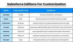 Choose the Right Edition for Salesforce Customization
