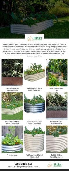 Birdies Garden Products NZ is the New Zealand distributor of Birdies Garden Products. We sell Aussie made kitset steel raised garden beds online.