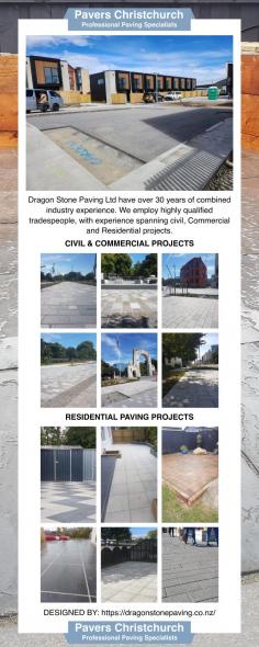 Dragon Stone Paving Ltd have over 30 years of combined industry experience. We employ highly qualified tradesmen, with experience spanning civil, Commercial and Residential projects.
