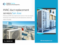 Looking for HVAC duct replacement services in San Jose? Look no further than Heating, Cooling & Appliance Technique Inc.! Our experienced technicians provide top-quality duct repairs, replacements, and installations using the latest technology and equipment.
https://www.heatcoolappliance.com/air-duct-replacement-san-jose/
