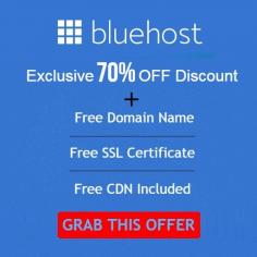 #Kickstart your #Onlinebusiness with affordable #webhosting plans from #Bluehost with 70% OFF + Free Domain! https://bit.ly/3T0Hzf5 
Bluehost is one of the most trusted web host, specializing in low-cost, performance-tuned shared/WordPress hosting and other sorts of hosting solutions such as eCommerce, VPS, dedicated hosting etc. FREE Domain Name for one Year, FREE SSL Included, 1-Click WordPress, 24/7 Support, Free WordPress Migration. For more details, visit: https://bit.ly/3SXSdDr 
