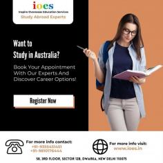 Want to Study in Australia?
www.ioes.in

Book Your Appointment With Our Experts and Discover Career Options!
