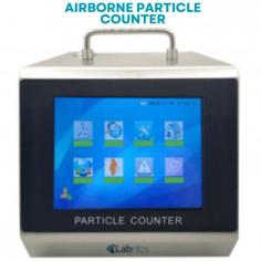 Airborne Particle Counter NAPC-200 is an analytical instrument designed to evaluate the number and size distribution of particulate matter suspended in a cleanroom environment. It is equipped with a laser diode as a light source and various size channels that enable to achieve measurement of a wide range of bio-contaminants. The data transmission interface feature allows crucial monitoring and assessment of the air quality standards as per the GMP guidelines.