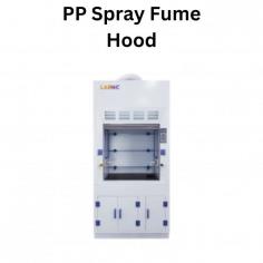 A PP spray fume hood typically refers to a fume hood made primarily of polypropylene (PP) material, designed specifically for handling chemicals and fumes generated during spray applications. Polypropylene is chosen for its resistance to a wide range of chemicals, making it suitable for environments where corrosive substances are used.