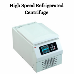 A high-speed refrigerated centrifuge is a laboratory instrument used for separating particles from a solution according to their size, shape, density, viscosity, and molecular weight. The "high-speed" aspect refers to the ability of the centrifuge to rotate at very high speeds, often measured in revolutions per minute (RPM) or relative centrifugal force (RCF), to achieve efficient separation. The "refrigerated" feature means that the centrifuge is equipped with a cooling system to maintain low temperatures during operation, which is particularly useful for preserving the integrity of sensitive biological samples.

