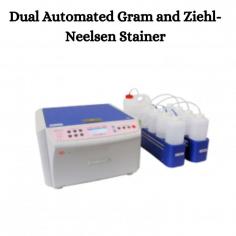 Dual Automated Gram and Ziehl-Neelsen Stainer LMDAS-A102 is an innovative and compact equipment for staining gram-positive and gram-negative bacteria. Include the Ziehl-Neelsen procedure for acid-fast bacteria. Stimulate accurate, consistent, and efficient staining results. It can hold up to 10 slides for a cycle and takes just 1.2 to 1.8 ml of reagent per slide with a spinning rate is 300 rpm ensuring optimal results.
