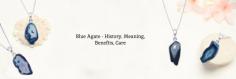 Blue agate is, like different agates, a chalcedony, which has a place with the quartz band of minerals. Knobs of agate foster in magma or volcanic stone or in veins or fissures that have been filled. A blue tone can be accomplished by coloring various kinds of agates with iron shade."Blue Agate Jewelry" Confidence, quietness, profundity, recuperating, and strength are key to the importance of blue agate. This gem healer is a strong relic, fit for banishing hurtful spirits and changing negative energy into helpful ones. Despite the fact that agate is the birthstone related to the indication of Gemini, it isn't regularly connected with a specific birth month. Since the Brilliant Time of Greece, blue has been important for mending.