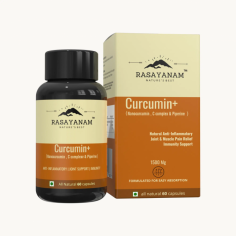 Rasayanam Curcumin+ offers a potent blend harnessing the natural healing properties of curcumin, derived from turmeric, a revered herb in traditional medicine. This meticulously crafted supplement combines curcumin's anti-inflammatory and antioxidant benefits with bioavailability-enhancing ingredients, ensuring maximum absorption and efficacy. Renowned for its potential to support joint health, improve cognitive function, and bolster overall well-being, Rasayanam Curcumin+ stands as a beacon of holistic wellness. With its carefully selected components and advanced formulation, this supplement empowers individuals to embrace a healthier lifestyle, promoting vitality and resilience from within. Experience the transformative power of nature with Rasayanam Curcumin+.