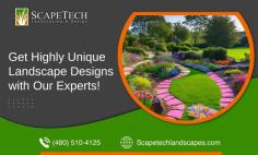 Get Creative Landscape Architects for Your Project!

Boost your outdoor spaces with the expertise of landscape architects in Gilbert, AZ! Turning dreams into breathtaking realities, Scape Tech Landscaping & Design has super-trained professionals at the forefront of design innovation to craft harmonious environments that blend nature and architecture seamlessly. Your dream landscape awaits!
