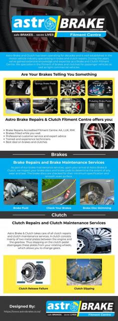 We at Astro Brake and Clutch only use quality products and keep stock of the popular brake and clutch products. For the best service, we have qualified technicians where brake repairs and clutch fitments are their area of expertise. So that means we can do the brake repairs and clutch repairs on all passenger vehicles and bakkies as well as any model and any make. Our technicians conduct a professional service to ensure that you can proceed with a comfortable journey. So give us a go and be pleasantly surprised. Our brake and clutch fitment center is quality-centered and therefore works under an AA Quality assurance. Astro Brake and Clutch is also an appointed LUK Approved clutch fitment center.