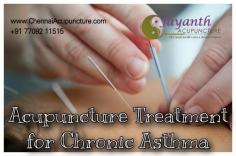 Acupuncture Treatment for Chronic Asthma.
Acupuncture Treatment provides best relief from chronic asthma which ranking among the top 20 conditions leading to disability globally.