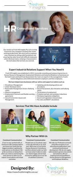 As a business, Fresh HR Insights Pty Ltd has made it our mission to help other business owners stay compliant and make their teams productive. We are working to empower every business by setting solid foundations and ensuring that when faced with difficult employees, facing a claim of unfair dismissal, bullying or harassment, we have you covered so we can work together to build a solid workplace culture.