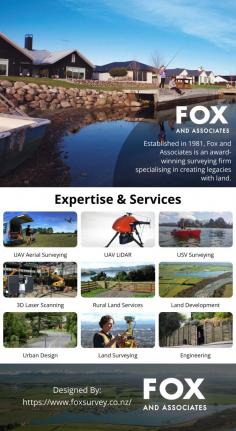 Fox and Associates are a land surveying and land development firm with offices in Christchurch and Ashburton, New Zealand. We transform land into vibrant, functional spaces for communities to live, work and call home.
