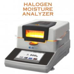 Halogen Moisture Analyzer NHMA-100 is a robust, reliable and cost-effective instrument that helps determine moisture content of the desired sample. Providing fully automatic moisture analysis and compact aluminium chamber, it provides superior, fast, error-free moisture analysis. It is equipped with an halogen heating element for quick drying of samples and user-friendly moisture determination balance and ideal for routine checks of moisture content of desired sample.