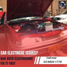 Don't let car electrical problems leave you stranded. D&K Auto Electricians diagnose and fix all electrical issues to get you back on the road safely. Call today at 02 9604 1776 ! 
