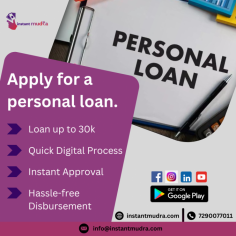 Apply for a personal loan hassle-free! Get up to 30k, quick digital process, instant approval, and easy disbursement.