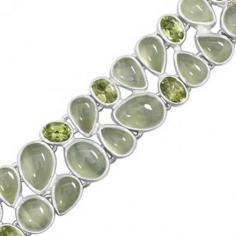 Prehnite Bracelet: The Stunning Green Gemstone

Prehnite was called after Dutchmen Baron and Colonel Hendrik Von Prehn, who transported the first of these to Europe in 1783 and was found by mineralogist Abraham Gottlob Werner. It appears in shades ranging from olive green to pale yellowish green. Prehnite may also be clear or translucent and has a Mohs hardness of 6 to 6.5.Many astrologers advise wearing Prehnite Bracelets because it is said to assist with lung, heart, and chest thyroid-related ailments. It is also stated that if a person born under the sign of Libra wears Prehnite Jewelry such as Prehnite Bracelets, Prehnite rings, Prehnite earrings, or Prehnite pendants, they will have great bodily and spiritual benefits.