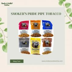 Discover the rich and satisfying experience of Smoker's Pride Pipe Tobacco, available online at Smokers Outlet Online. Crafted with premium quality tobacco blends, this pipe tobacco delivers a smooth and flavorful smoke with every puff. Whether you're a seasoned pipe enthusiast or new to the world of pipe smoking, Smoker's Pride offers a range of enticing flavors to suit your taste preferences. For more information or to buy online, visit our website.

https://www.smokersoutletonline.com/smoker-s-pride-pipe-tobacco-12-oz.html