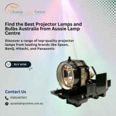 Upgrade your projector experience with Aussie Lamp Centre! Explore our extensive collection of projector lamps and bulbs, featuring top brands like Epson, Benq, Panasonic, Hitachi, and more. Whether you're in need of a replacement lamp or seeking to enhance your projector's brightness, we've got the solution for you. At Aussie Lamp Centre, we specialize in providing high-quality projector lamps and bulbs to ensure optimal performance for your presentations, movies, and events. With our dedicated projector lamp centre, finding the perfect fit for your projector model has never been easier· Say goodbye to dim images and blurry screens – elevate your visual experience today with Aussie Lamp Centre!

Visit us: https://www.aussielampcentre.com.au/projector-lamps.html