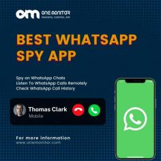 Explore Onemonitar, the best WhatsApp spy app, for comprehensive monitoring and surveillance. With advanced features and secure functionality, ensure effective monitoring of WhatsApp activity for parental control or employee supervision.

#whatsappspy #spyappsforwhatsapp

https://onemonitar.com/whatsapp-spy.html

