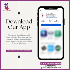 Unlock financial convenience with Instant Mudra! • Instant Mudra app: Your gateway to financial ease! • Access quick loans anytime, anywhere. • Seamlessly manage transactions with just a few taps. • Personalized financial solutions tailored to your needs. • Download now for a hassle-free personal loan on the go!
 .