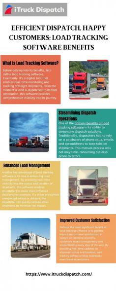 Achieve operational excellence with iTruck Dispatch's industry-leading load tracking software. Streamline load management tasks and improve dispatch efficiency to ensure happy customers and successful deliveries with our advanced dispatch solutions. Visit here to know more:https://www.evernote.com/shard/s413/sh/2bdeabed-417c-704f-7d54-b031e8271a55/H9UJ1x4UOOmoSjaJm4DXcTgZALsLpEOwwCgBH1-_JBrMdNFQgDNOsg31RA