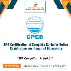 How to easily get EPR certification online:  Learn about the simple registration process and what documents you require to obtain an EPR certificate. Please connect with an Agile Regulatory consultant for expert guidance in every single step.
https://www.agileregulatory.com/service/epr-certificate