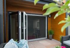 The screen doors have several applications, including single, double-French, in or out-swing, sliding, stacker, and oversized doors. You can also select the colour that matches the look of your home. Our screen doors also come in two options; latching and mesh. The latching option is available in two designs; professional and legacy.