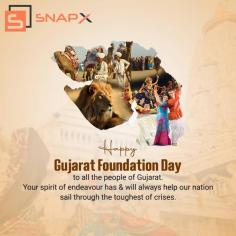  Celebrate Gujarat Foundation Day with our SnapX.Live app! 