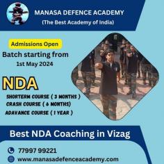 Best NDA Coaching in Vizag 
If you're aspiring to join the prestigious National Defence Academy (NDA) and are looking for the best coaching in Vizag, look no further than Manasa Defence Academy. Renowned for its exceptional training programs, Manasa Defence Academy stands out in preparing students for the competitive NDA exams.
