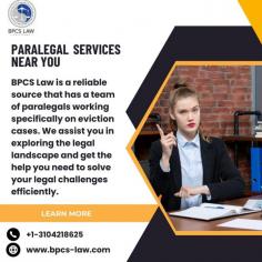 BPCS Law is a reliable source that has a team of paralegals working specifically on eviction cases. We assist you in exploring the legal landscape and get the help you need to solve your legal challenges efficiently. 