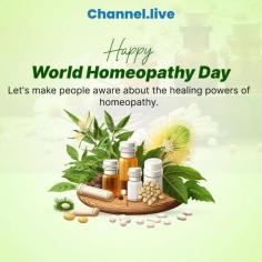 Commemorate World Homeopathy Day with Channel.live!

In honor of World Homeopathy Day, Channel.live invites you to delve into the realm of holistic healing and wellness. Explore our platform to uncover a wealth of insightful content dedicated to the principles and practices of homeopathy.Discover informative images discussing the benefits of homeopathic remedies, expert interviews shedding light on its efficacy, and testimonials from individuals who have experienced the transformative power of homeopathy firsthand.Join us in celebrating the holistic approach to health and well-being with Channel.live!