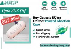 Buy Generic Ru486 Online easily at affordable prices. Explore the hassle-free way with the help of our platform which offers reliable access to this trusted abortion pill. With overnight delivery and expert care enjoy an exclusive offer of 20% off. Order now and take control of your reproductive health today.

Visit Us: https://www.abortionprivacy.com/generic-ru-486