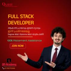 Discover the endless possibilities of full-stack development in Kochi, where a culture of innovation and collaboration fuels professional growth and success. https://www.qisacademy.com/