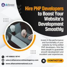 Invest in the performance and functionality of your website by hiring skilled PHP developers. Hire the best people to guarantee smooth development and excellent user experiences. For more information, visit: www.allianceinternational.co.in/hire-dedicated-php-developers.