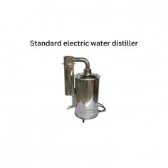Standard electric water distiller LB-10EWD is a laboratory grade distillation unit with a water a water output of 5 L/hr. Copper heating tube and stainless steel condenser enables high thermal efficiency heating and cooling rates. Stainless steel composition facilitates high tensile strength, durability, corrosion and heat resistance.

