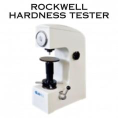 A Rockwell Hardness Tester is a specialized instrument used to measure the hardness of materials, particularly metals. It operates on the principle of determining the depth of penetration of an indenter into the material under a specified load. The Rockwell hardness scale provides a numerical value that indicates the material's resistance to indentation or deformation. This type of tester is commonly employed in manufacturing, engineering, and quality control processes to assess the hardness properties of metal components, allowing for precise material selection and quality assurance. It typically features a dial or digital display for easy reading of hardness values and comes in various models suitable for different materials and testing requirements.