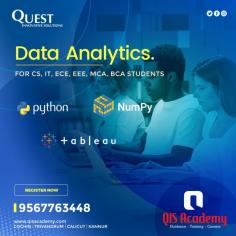 Join our Kochi-based data analytics course to acquire the knowledge and expertise needed to thrive in today's data-centric business landscape.