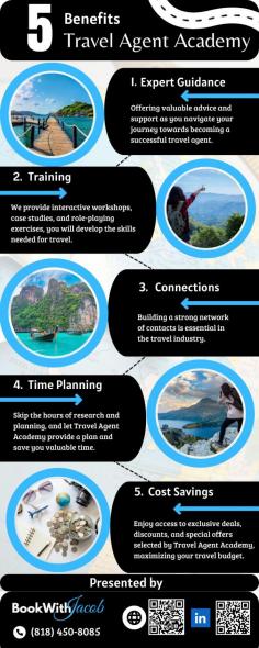 Explore the world of travel with our comprehensive travel agent academy. Gain expertise in booking, planning, and executing seamless journeys. Contact us now!
