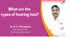 Watch this video of Dr. N.S. Thirumaran, Senior Consultant - ENT to learn about the various types of hearing loss. Understand each type of hearing loss including conductive, sensorineural and mixed. 

Conductive hearing loss occurs when sound waves can't reach the inner ear due to problems in the outer or middle ear, like earwax build-up, ear infections, or issues with the eardrum or ossicles. 

Sensorineural hearing loss happens when the inner ear's nerve cells or the auditory nerve itself is damaged. It can be caused by aging, loud noise exposure, genetics or certain medical conditions. 

Mixed hearing loss is a combination of conductive and sensorineural hearing loss. It involves problems in both the outer, middle and the inner ear or auditory nerve, leading to hearing difficulties. 
