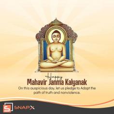 Embrace the Auspicious Vibes of Mahavir Janma Kalyanak with Our SnapX.Live Poster App! 