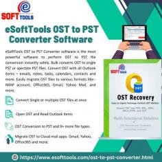 eSoftTools OST to PST conversion software instantly converts OST files to PST files. This software is easy to understand and anyone can use this software with no issues. Antsy can convert OST with all its inner data and preserve that data to new PST and many more file types. MIgrate all mailbox items from OST files including emails, attachments, events, tasks, calendars, notes, and more. Smoothly Convert OST to PST, EML, EMLX, MHTML, MBOX, and more. In addition, upload all mailbox items from OST to Office 365, HTML, Yahoo mail, Gmail, and other Imap Accounts.

Visit more;- https://www.esofttools.com/ost-to-pst-converter.html