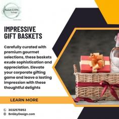 Impress clients, colleagues, and partners with our exquisite gift baskets for business. Carefully curated with premium gourmet choices, these baskets exude sophistication and appreciation. Elevate your corporate gifting game and leave a lasting impression with these thoughtful delights; call us for more details.

