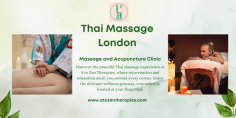 Thai Massage Near Me: Your Path to Relaxation

Indulge in the soothing touch of Thai massage near you. A to Zen Therapies offers expert Thai massage services in the heart of London, providing a serene escape from the hustle and bustle of city life.