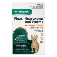 Aristopet Spot-on Treatment for Cats is an effective solution for those who want to provide the best care for their pet at the best price. Its all-in-one flea, intestinal worm, heartworm, and ear mite protection that works quickly and effectively.