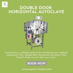 At Esporti-Impex, we understand the importance of sterile instruments in healthcare settings. That's why we offer the Double Door Horizontal Autoclave, a top-of-the-line sterilization solution. With customizable cycle options and quick heating capabilities, this autoclave is a must-have for any medical facility. Choose quality, choose Esporti-Impex.
