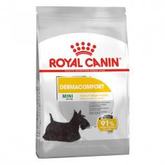 Royal Canin Dermacomfort Mini Adult Dry Dog Food: This formula is crafted to support your dog’s overall health as well as prone to reduce skin irritation and itching.
